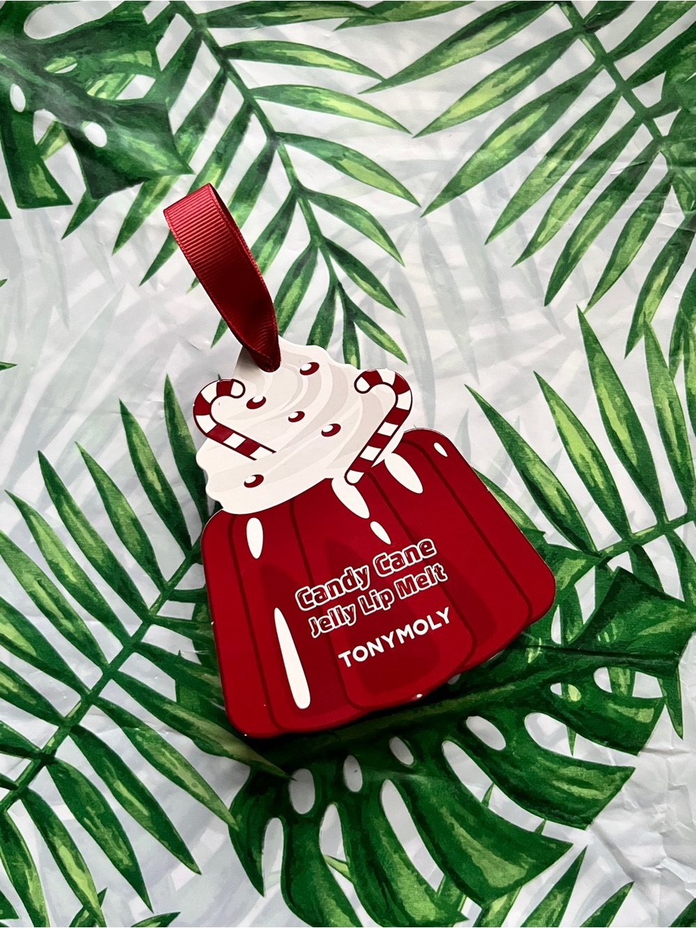 TONYMOLY Candy Cane Jelly Lip Melt - Red